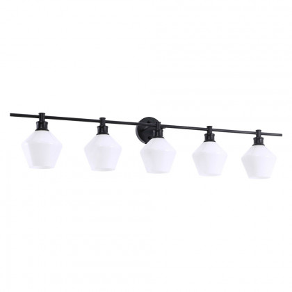 Elegant Wall Sconce - Black/Matte Glass (LD2325BK)