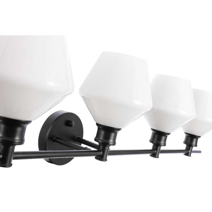 Elegant Wall Sconce - Black/Matte Glass (LD2325BK)