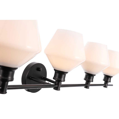 Elegant Wall Sconce - Black/Matte Glass (LD2325BK)