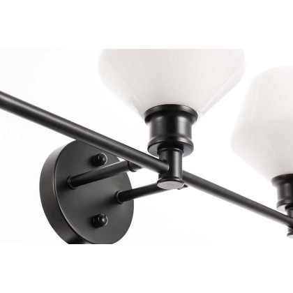 Elegant Wall Sconce - Black/Matte Glass (LD2325BK)
