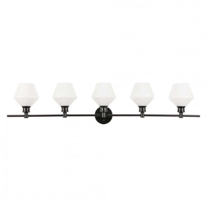 Elegant Wall Sconce - Black/Matte Glass (LD2325BK)