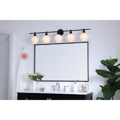 Elegant Wall Sconce - Black/Matte Glass (LD2325BK)