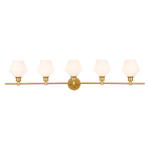 Elegant Wall Sconce - Brass/Matte Glass (LD2325BR)