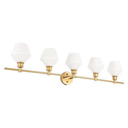 Elegant Wall Sconce - Brass/Matte Glass (LD2325BR)