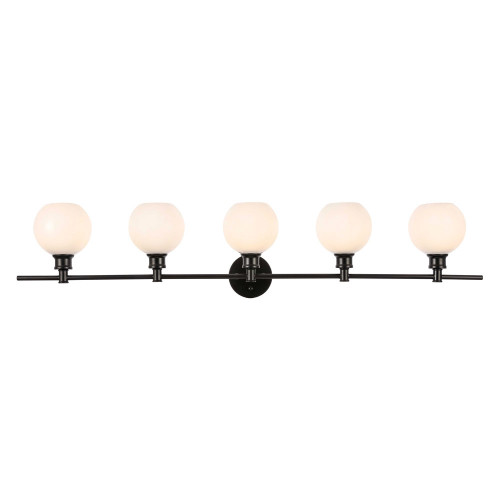 Elegant Wall Sconce - Black/Matte Glass (LD2327BK)