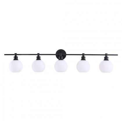 Elegant Wall Sconce - Black/Matte Glass (LD2327BK)