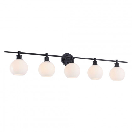 Elegant Wall Sconce - Black/Matte Glass (LD2327BK)