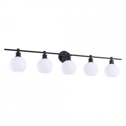 Elegant Wall Sconce - Black/Matte Glass (LD2327BK)