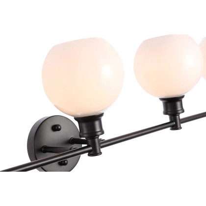 Elegant Wall Sconce - Black/Matte Glass (LD2327BK)