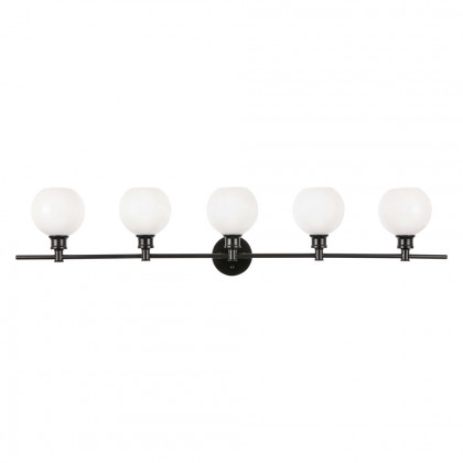 Elegant Wall Sconce - Black/Matte Glass (LD2327BK)