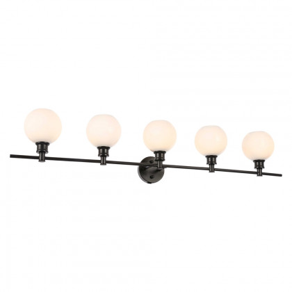 Elegant Wall Sconce - Black/Matte Glass (LD2327BK)