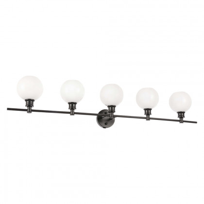 Elegant Wall Sconce - Black/Matte Glass (LD2327BK)