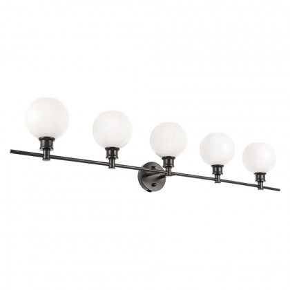 Elegant Wall Sconce - Black/Matte Glass (LD2327BK)