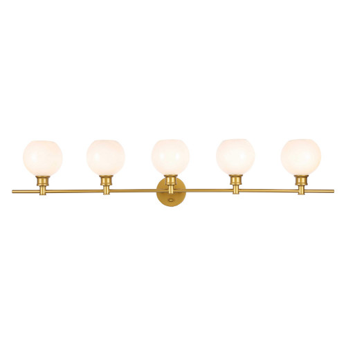 Elegant Wall Sconce - Brass/Matte Glass (LD2327BR)