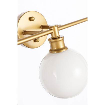 Elegant Wall Sconce - Brass/Matte Glass (LD2327BR)
