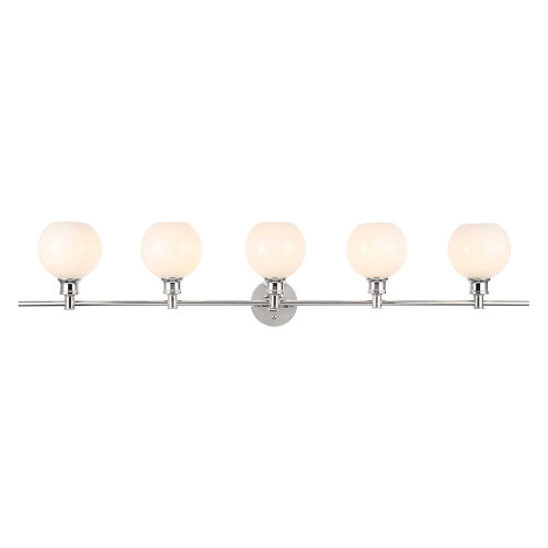 Elegant Wall Sconce - Chrome/Matte Glass (LD2327C)