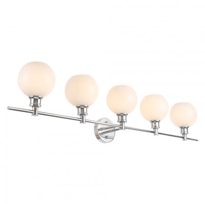 Elegant Wall Sconce - Chrome/Matte Glass (LD2327C)