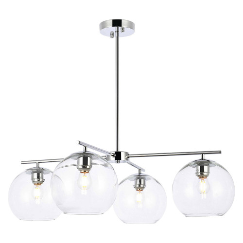 Elegant Opus 4 Lights Pendant - Chrome (LD2331C)