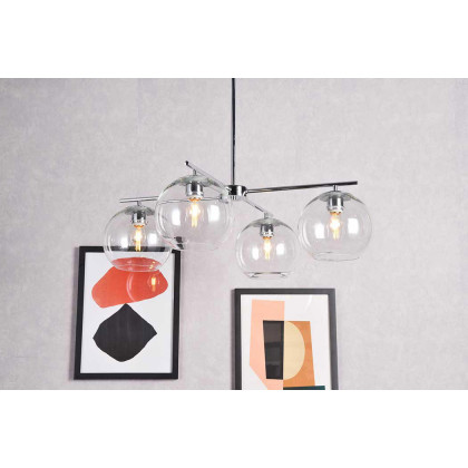Elegant Opus 4 Lights Pendant - Chrome (LD2331C)