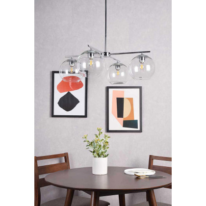 Elegant Opus 4 Lights Pendant - Chrome (LD2331C)