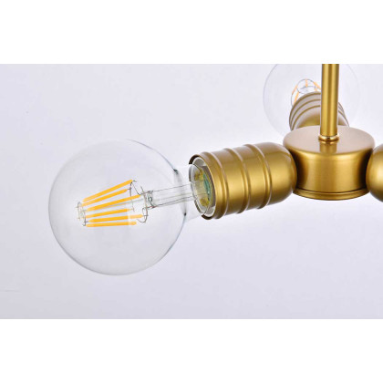 Elegant Reyes 3 Lights Pendant - Brass (LD2337BR)