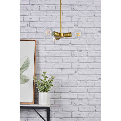 Elegant Reyes 3 Lights Pendant - Brass (LD2337BR)