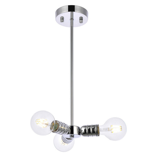 Elegant Reyes 3 Lights Pendant - Chrome (LD2337C)