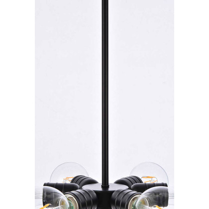 Elegant Reyes 6 Lights Pendant - Black (LD2338BK)