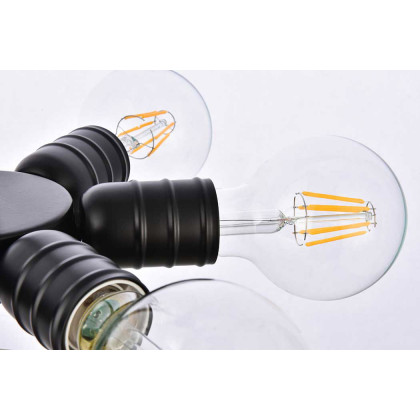 Elegant Reyes 6 Lights Pendant - Black (LD2338BK)