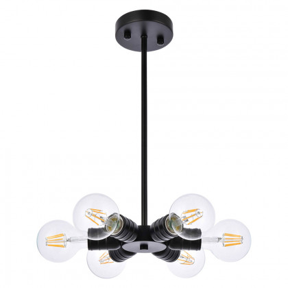 Elegant Reyes 6 Lights Pendant - Black (LD2338BK)