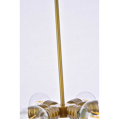 Elegant Reyes 6 Lights Pendant - Brass (LD2338BR)
