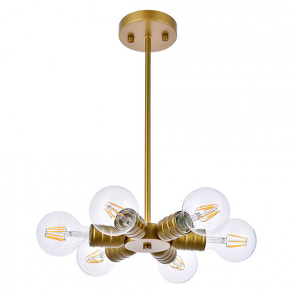 Elegant Reyes 6 Lights Pendant - Brass (LD2338BR)