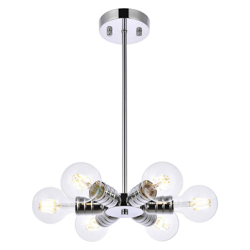 Elegant Reyes 6 Lights Pendant - Chrome (LD2338C)