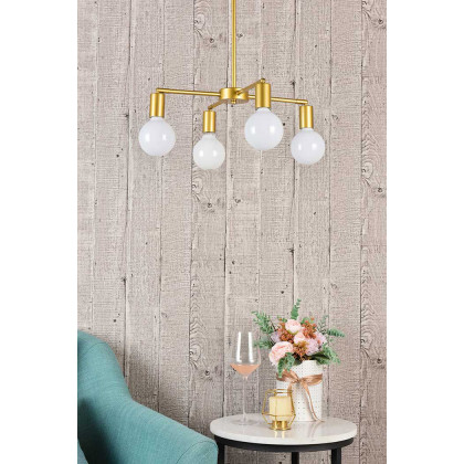 Elegant Cairo 4 Lights Pendant - Brass (LD2339BR)