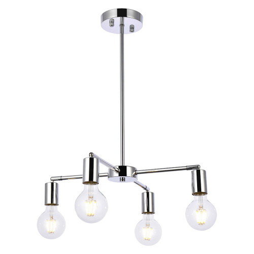 Elegant Cairo 4 Lights Pendant - Chrome (LD2339C)