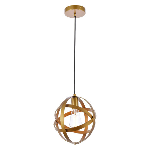 Elegant Celeste 1 Light Pendant - Brass (LD2341BR)