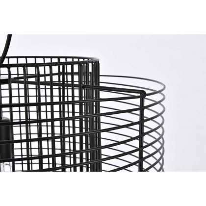 Elegant Deleon 1 Light Pendant - Black (LD2344BK)