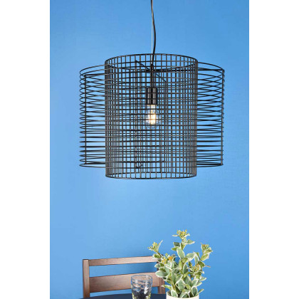 Elegant Deleon 1 Light Pendant - Black (LD2344BK)