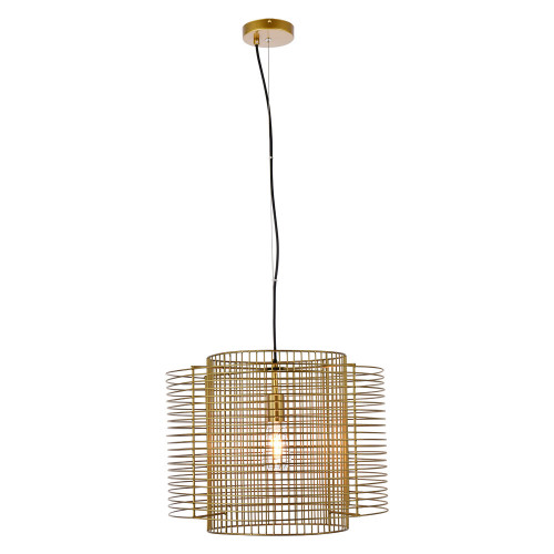 Elegant Deleon 1 Light Pendant - Brass (LD2344BR)