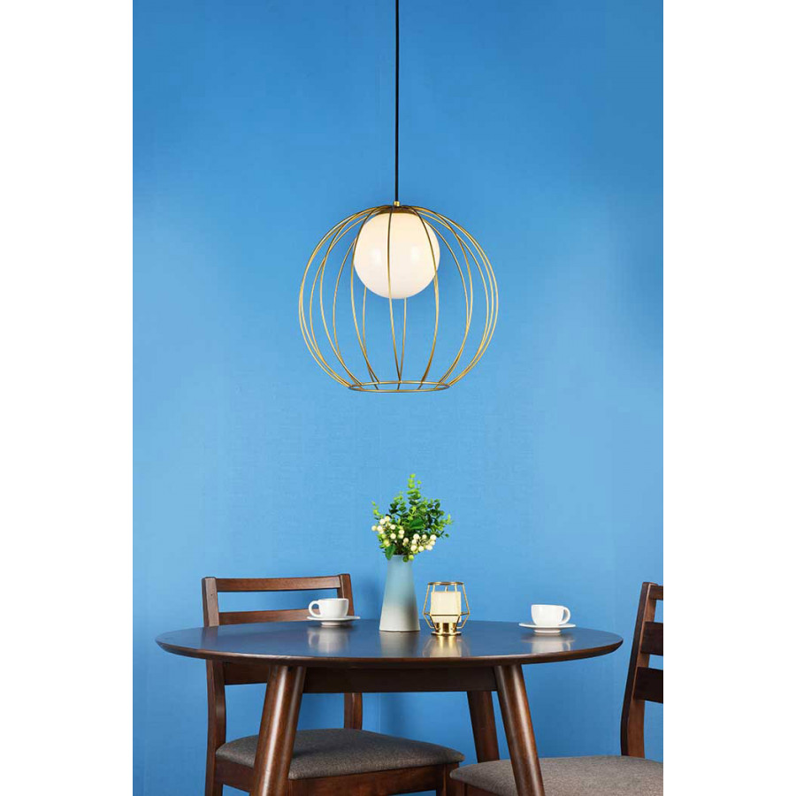 Elegant Wetzel 1 Light Pendant - Brass (LD2345BR)