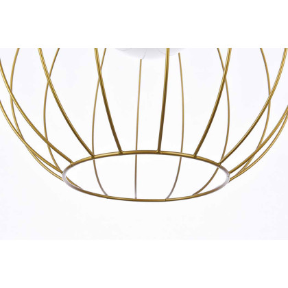 Elegant Wetzel 1 Light Pendant - Brass (LD2345BR)