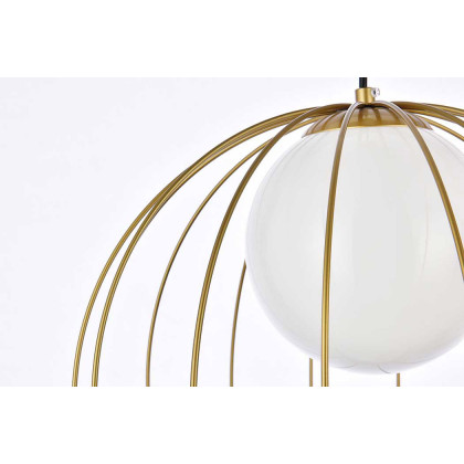 Elegant Wetzel 1 Light Pendant - Brass (LD2345BR)