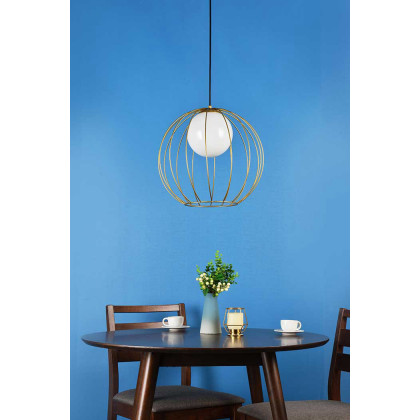 Elegant Wetzel 1 Light Pendant - Brass (LD2345BR)