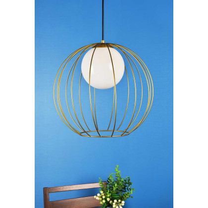 Elegant Wetzel 1 Light Pendant - Brass (LD2345BR)
