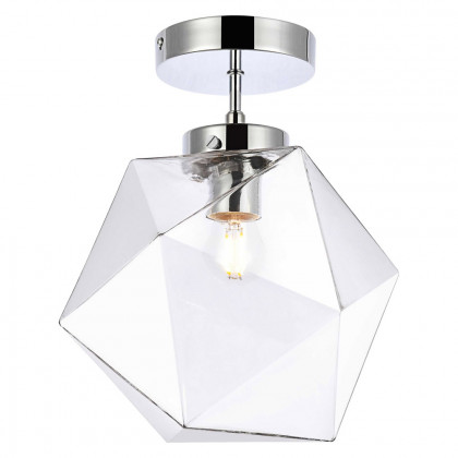 Elegant Lawrence 1 Light Flush Mount - Chrome (LD2346C)