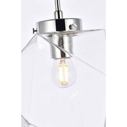 Elegant Lawrence 1 Light Flush Mount - Chrome (LD2346C)