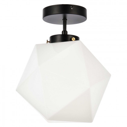 Elegant Lawrence 1 Light Flush Mount - Black (LD2347BK)