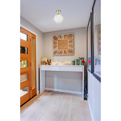Elegant Lawrence 1 Light Flush Mount - Brass (LD2347BR)