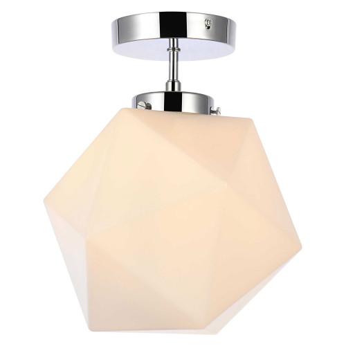 Elegant Lawrence 1 Light Flush Mount - Chrome (LD2347C)