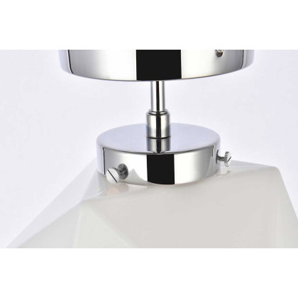 Elegant Lawrence 1 Light Flush Mount - Chrome (LD2347C)